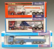 Three Corgi 1:50 scale limited edition diecast model lorries AJA Smith 74902, Cyril Knowles Ltd