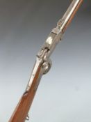Burnside model 1864 breech loading underlever percussion hammer action carbine rifle with pop-up