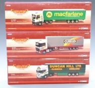 Three Corgi Hauliers of Renown 1:50 scale limited edition diecast model lorries Duncan Hill Ltd