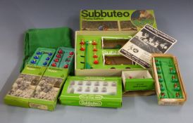 Six Subbuteo sets, teams and accessories comprising Display Edition, New Wales 319, Arsenal 232,
