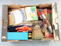 A collection of various toys including Star Wars, The Milky Way Boat, Dr Who Dalek, Star Flight