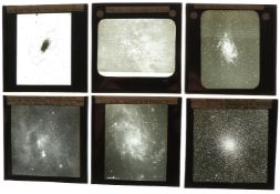 Approximately 65 late 19th and early 20th century Royal Astronomical Society and other glass slides,