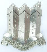 British Army Northumberland Hussars NCO's metal arm badge