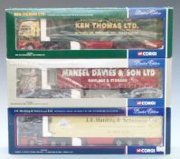 Three Corgi 1:50 scale limited edition diecast model lorries David J R Harding & Sons (Frome) Ltd