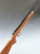 BSA Meteor .22 air rifle with adjustable sights, serial number TE44342.