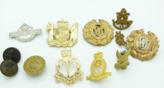 Eleven Colonial badges including New Zealand, West Indies etc