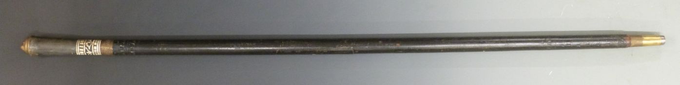 Indian swordstick, with lions mask to top and 54cm blade