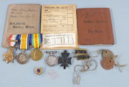 Family Victorian and WWI medals comprising 1882 Egypt Medal awarded to 4791 2nd Cpl A Craighead