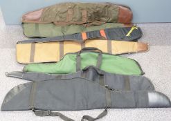 Seven padded shotgun or rifle slips including Browning, Napier and Parker-Hale.