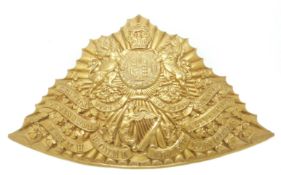 British Army 5th Royal Irish Lancers other ranks helmet plate, pre Boer War example