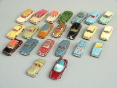 Twenty-two Corgi Toys diecast model vehicles including James Bond 007 Aston Martin DB5, Jaguar