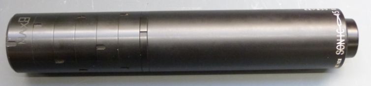 Neilsen Sonic 45 sound moderator, serial number 005433. PLEASE NOTE THAT A VALID RELEVANT FIREARMS/