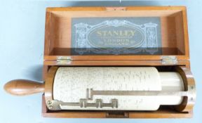 Barnard's co-ordinate spiral slide rule by Stanley, marked 60 17 and SRE SR7, with twin brass