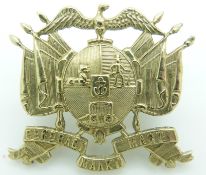 South Africa Transvaal State Artillery metal badge