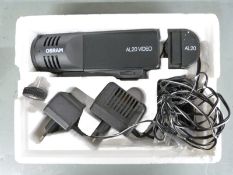 Canon UC-X50 Hi 8mm video camcorder and accessories, Asahi Pentax auto 110 SLR camera with 18mm