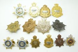 Fourteen Australian Army Corps metal and anodised badges for the Army Service Corps, Transport Corps