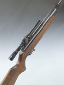 Relum LG 527 .22 air rifle with semi-pistol grip and original scope, serial number 16254.