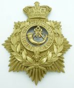 British Army Light Infantry helmet plate Victorian crown