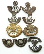 Nine British Army Light Infantry Regiments, Durham, Cornwall, Shropshire, Yorkshire and Somerset