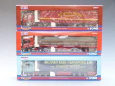 Three Corgi Hauliers of Renown 1:50 scale limited edition diecast model vehicles Richard Read (