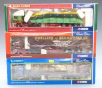 Three Corgi 1:50 scale limited edition diecast model lorries Brian Harris Transport Ltd CC11901, R T