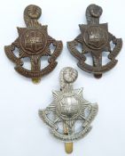 Eastbourne College Combined Cadet Force/Junior Training Corps/Officer Training Corps metal badges