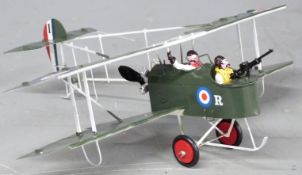Heco 1:32 scale tinplate model British bi-plane.
