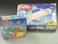 Matchbox Stingray Marineville Headquarters together with a Captain Scarlet Spectrum Cloudbase HQ,