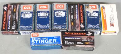 Four-hundred-and-fifty .22LR rifle cartridges, all in original boxes. PLEASE NOTE THAT A VALID