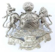 British Army Manchester Regiment 6th Volunteer Battalion metal cap badge
