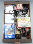Atari 520ST video games console together with various accessories including joysticks, The Bug etc