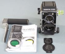 Mamiya C220 Professional TLR camera with Mamiya-Sekor 1:2.8 f=80mm lens, serial number of camera B