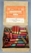 Twenty-four pinfire shotgun cartridges and cartridge cases together with 17 empty centrefire