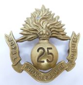 British Army Royal Fusiliers 25 Battalion 'Frontiersmen' metal badge