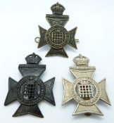 Three British Army 16th County of London Battalion Queen's Westminster and Civil Service Rifles