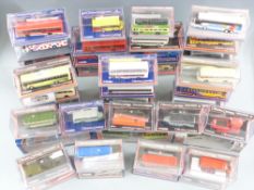 Forty-one Corgi The Original Omnibus Company (OOC) diecast model buses, coaches and trams, including