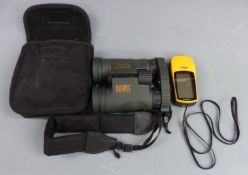 A pair of Burris Landmark 8x32 binoculars in original pouch together with a Garmin Etrex hand held