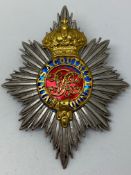 British Army Royal Military College Sandhurst officer cadet's shako plate