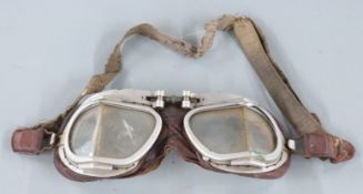 Pair of stadium flying or motorcycling goggles