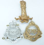 British Army 11th Hussars and 2nd Dragoons (Queen's Bays) NCO arm badges