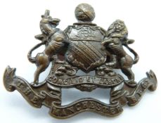 British Army Manchester Regiment officer's bronze cap badge