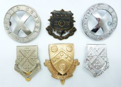 Six Mill Hill School Officer Training Corps, Lorretto School Officer Training Corps etc hat badges
