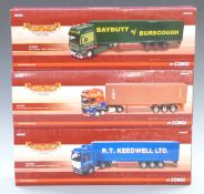 Three Corgi Hauliers of Renown 1:50 scale limited edition diecast model lorries W Baybutt Ltd