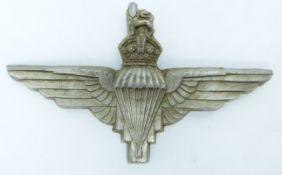 British Army Parachute Regiment economy plastic cap badge