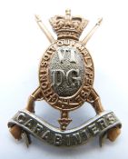 British Army 6th Dragoon Guards bi-metal other ranks cap badge