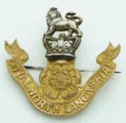 British Army Loyal North Lancashire Regiment officer's Puggaree badge