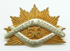 Australian Army The Yarra Borderers 56th Infantry Regiment other ranks hat badge