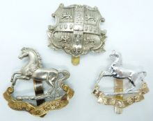 Cambridge University Officer Training Corps badge and Liverpool University Officer Training Corps