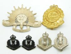 Australian Army 27th South Australian Scottish Regiment with A City of Newcastle example metal hat