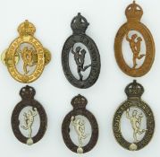 Six South Africa Signals Corps metal badges
